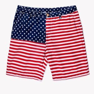 Chubbies The Mericas 5.5” Flat Front Khaki Shorts Men’s Size Large